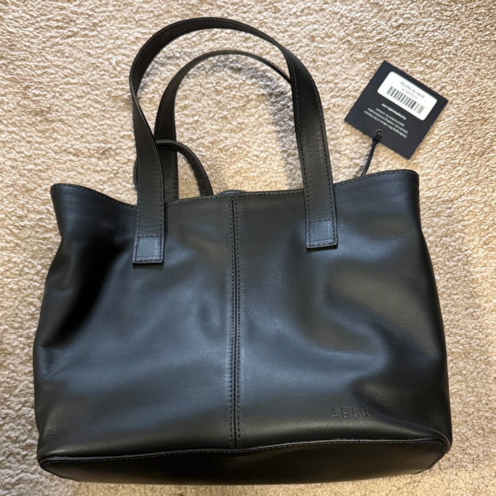 Able leather tote bag